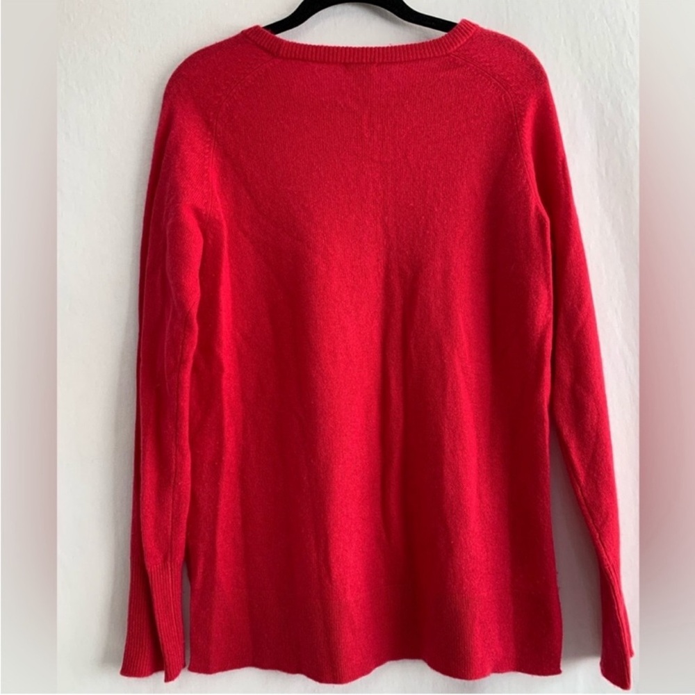 Halogen Cashmere Women’s Hot Pink Long Sleeve Sweater Size M - Picture 2 of 4